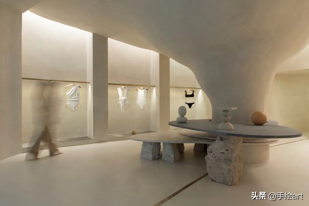 女装店装修墙面设计,实体店女装大牌设计感