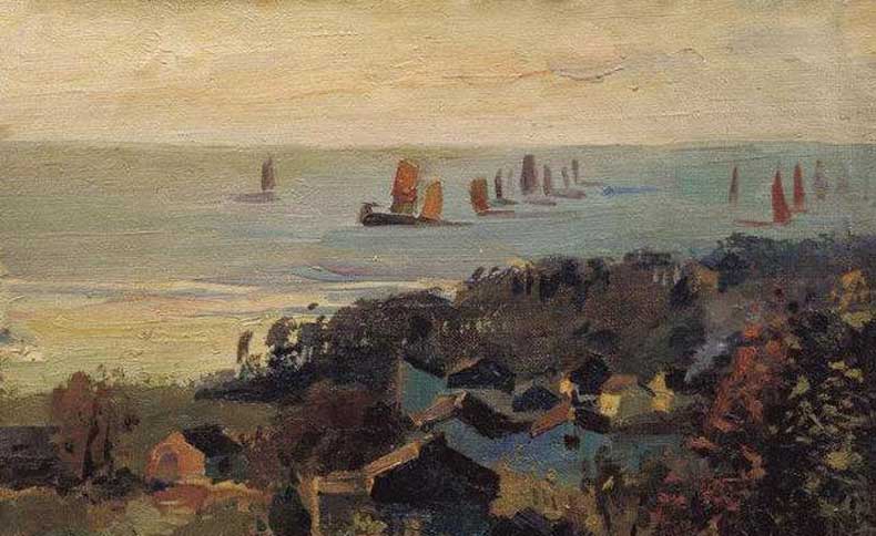 我国现代画家王式廓的油画素描稿,王式廓井冈山会师油画创作背景