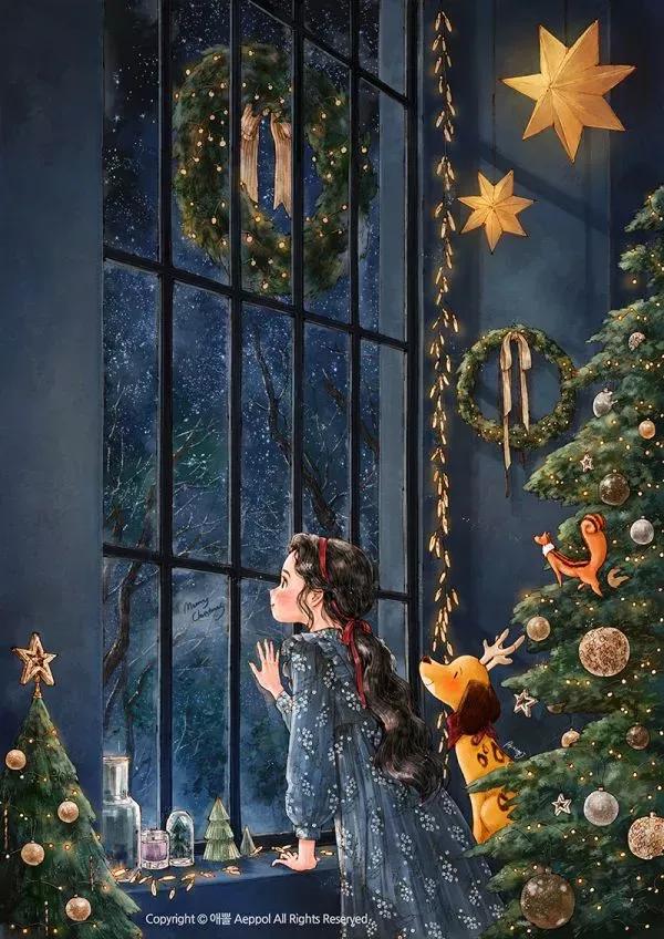 春日美景插画,春日节气插画