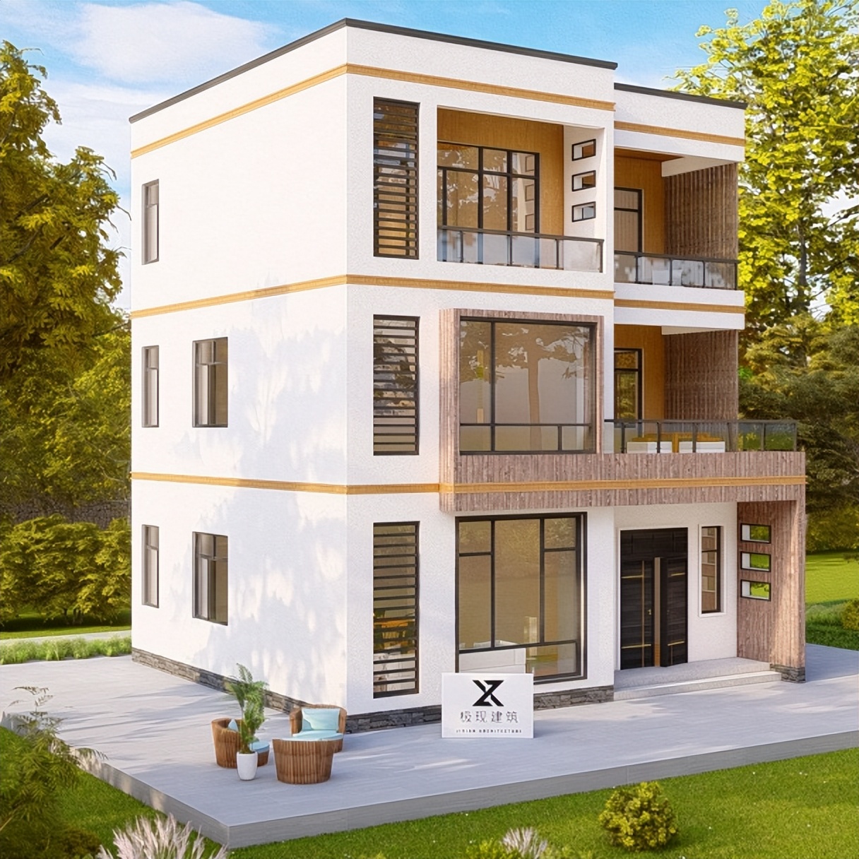 自建3层别墅设计图及效果图,自建大别墅3层怎么样设计