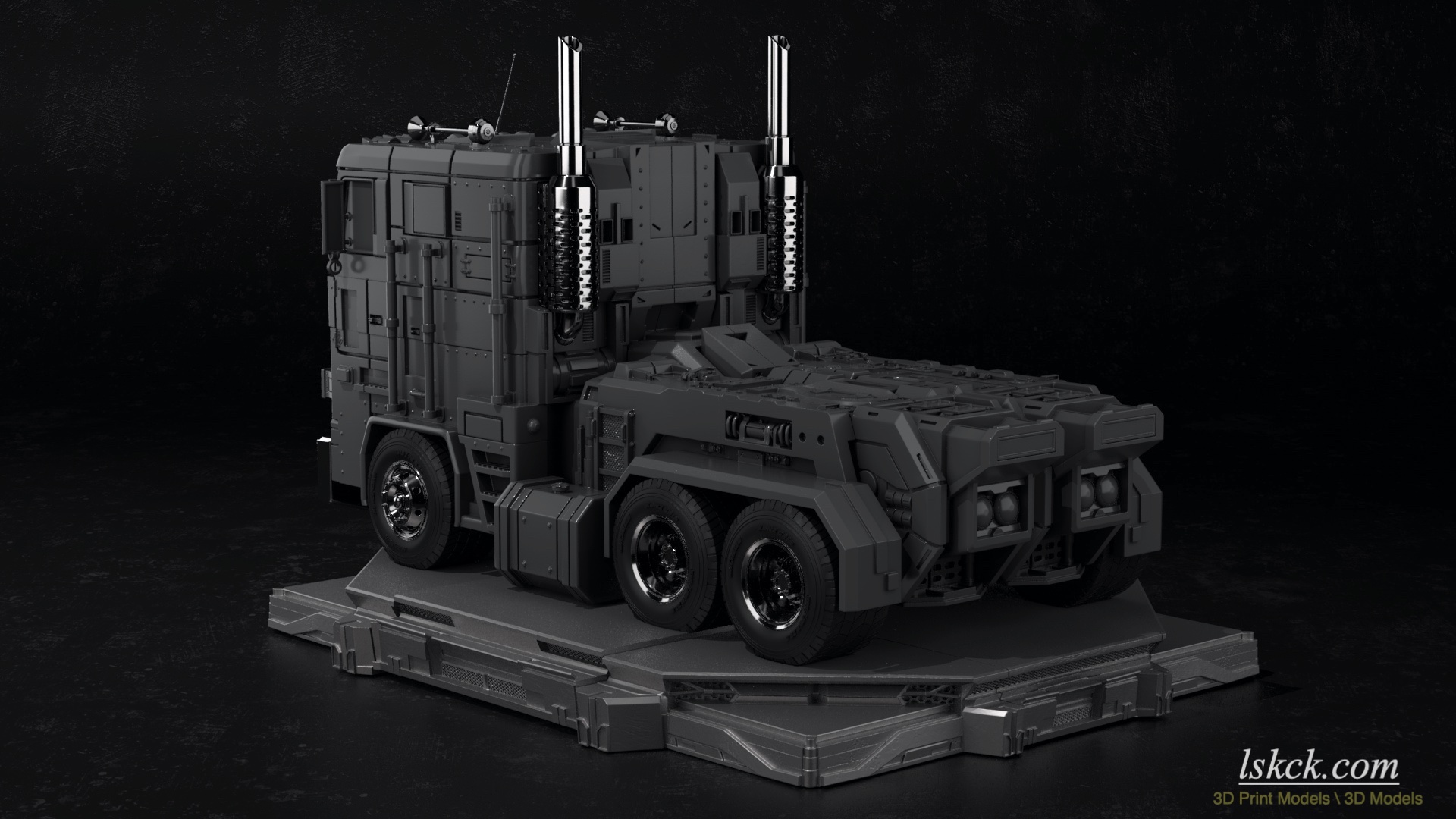 变形金刚3D打印模型,变形金刚擎天柱天火合体模型