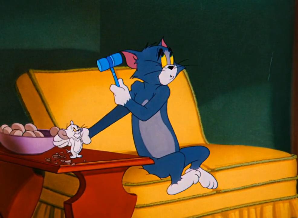 杰瑞意外被鞋油染成白色，这一幕却直接把汤姆吓得跪地求饶？