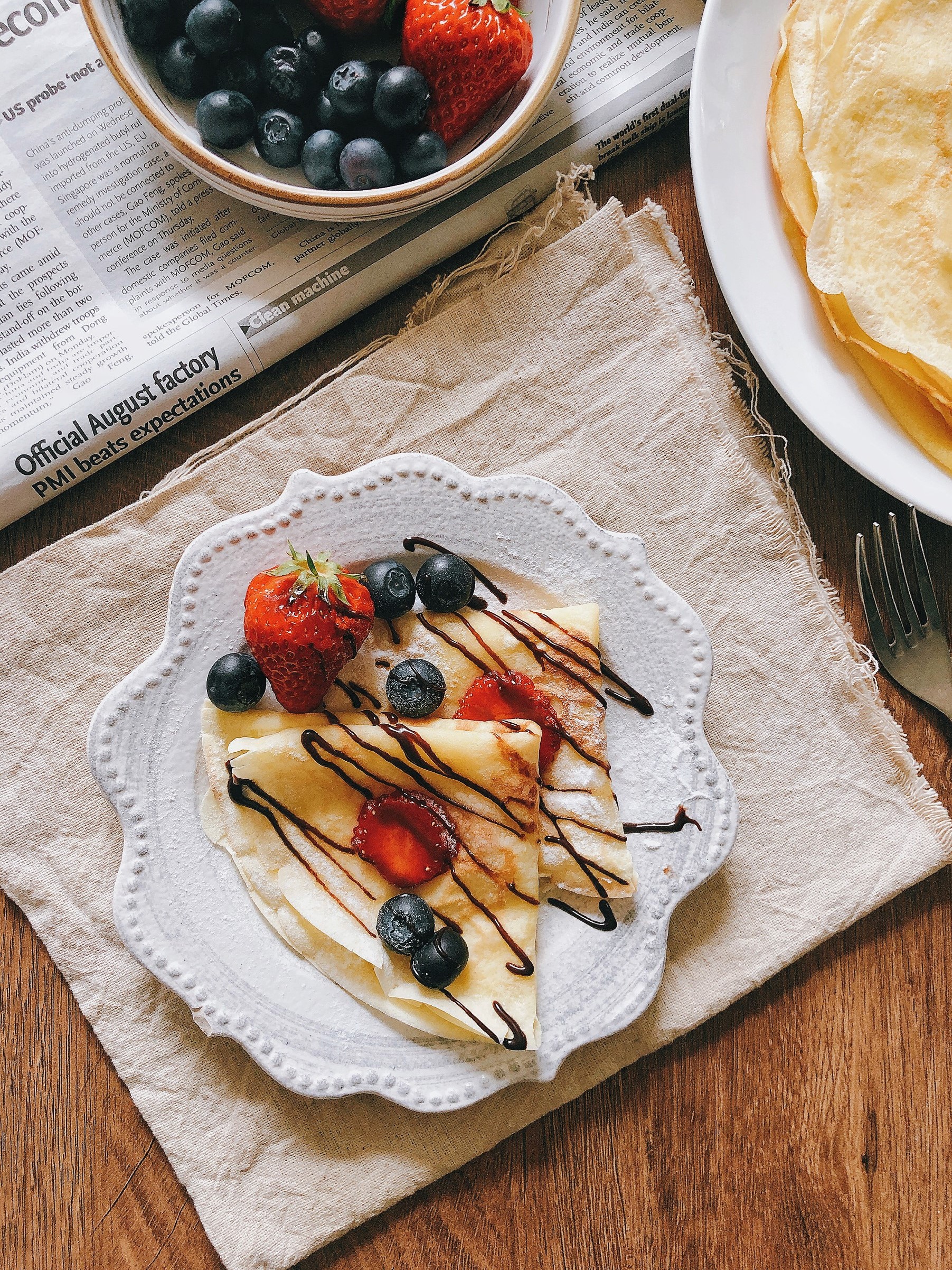 咖啡店卖58？在家平底锅自制法国国民甜品可丽饼！0失败！