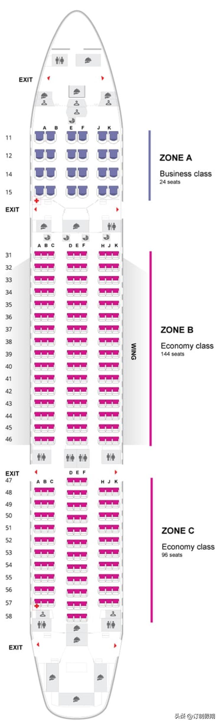 泰国航空所有飞机型号,泰国航空公司国内航线