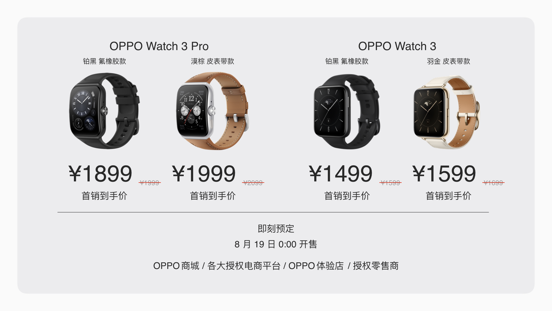 全新oppowatch手表,oppowatch3手表全智能和轻智能