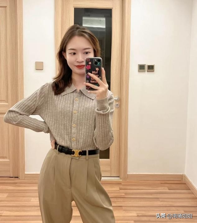 今年流行的裤子搭衬衫,这条裤子又火了复古时髦又保暖