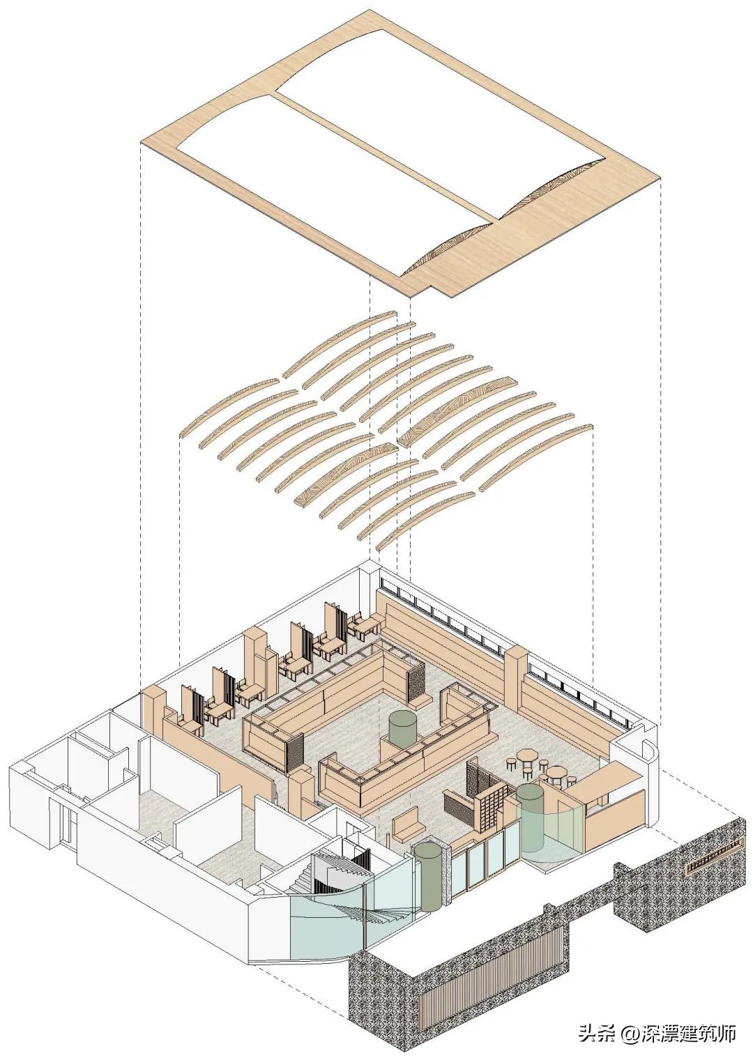 月牙般柔和-“眉月”-横滨丸昌和服卖场/堤由匡建筑设计工作室