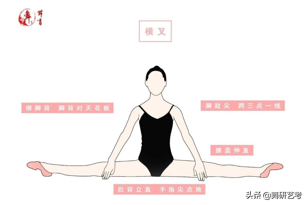 横叉的正确练法,怎么快速的学会横叉只用一个动作