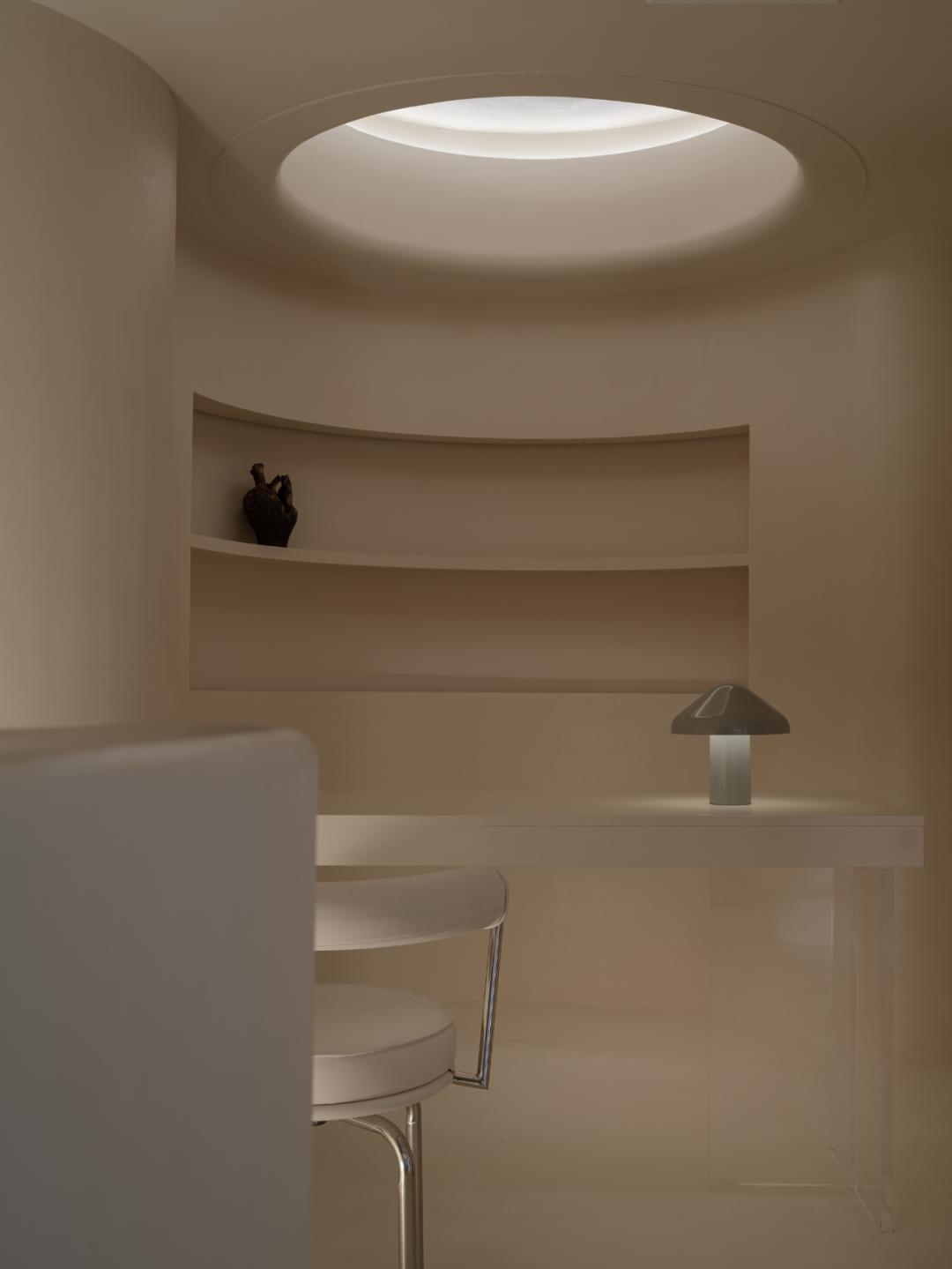 法式奶油风格美容院装修效果图,法式奶油风装修美容院