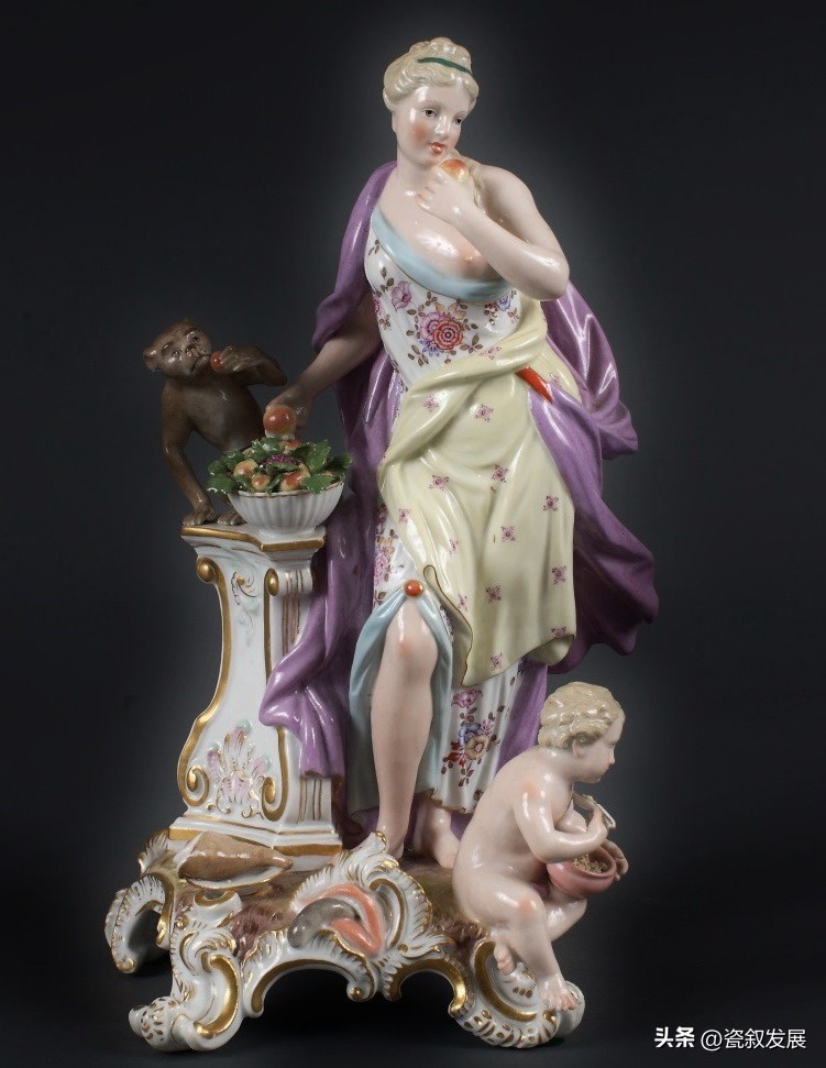 欧洲梅森瓷器图片,早期梅森瓷器雕塑