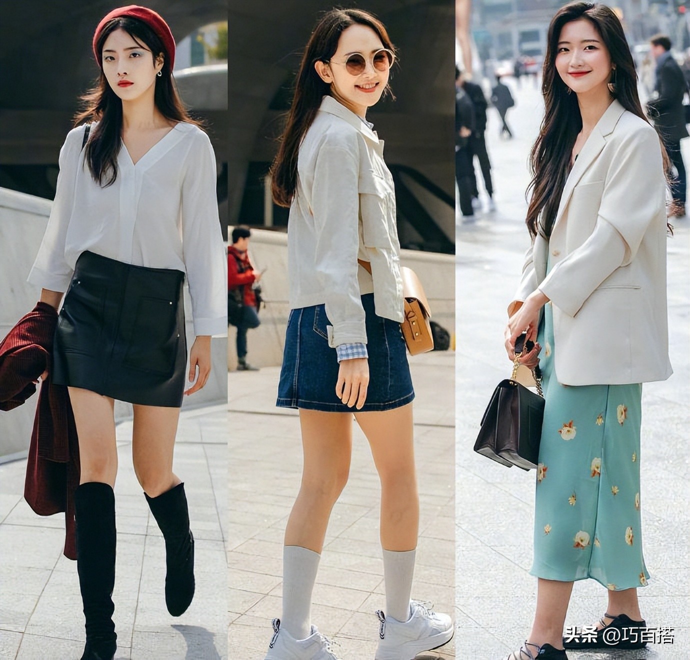韩国街拍2017春季街拍,韩国秋冬明星时尚街拍
