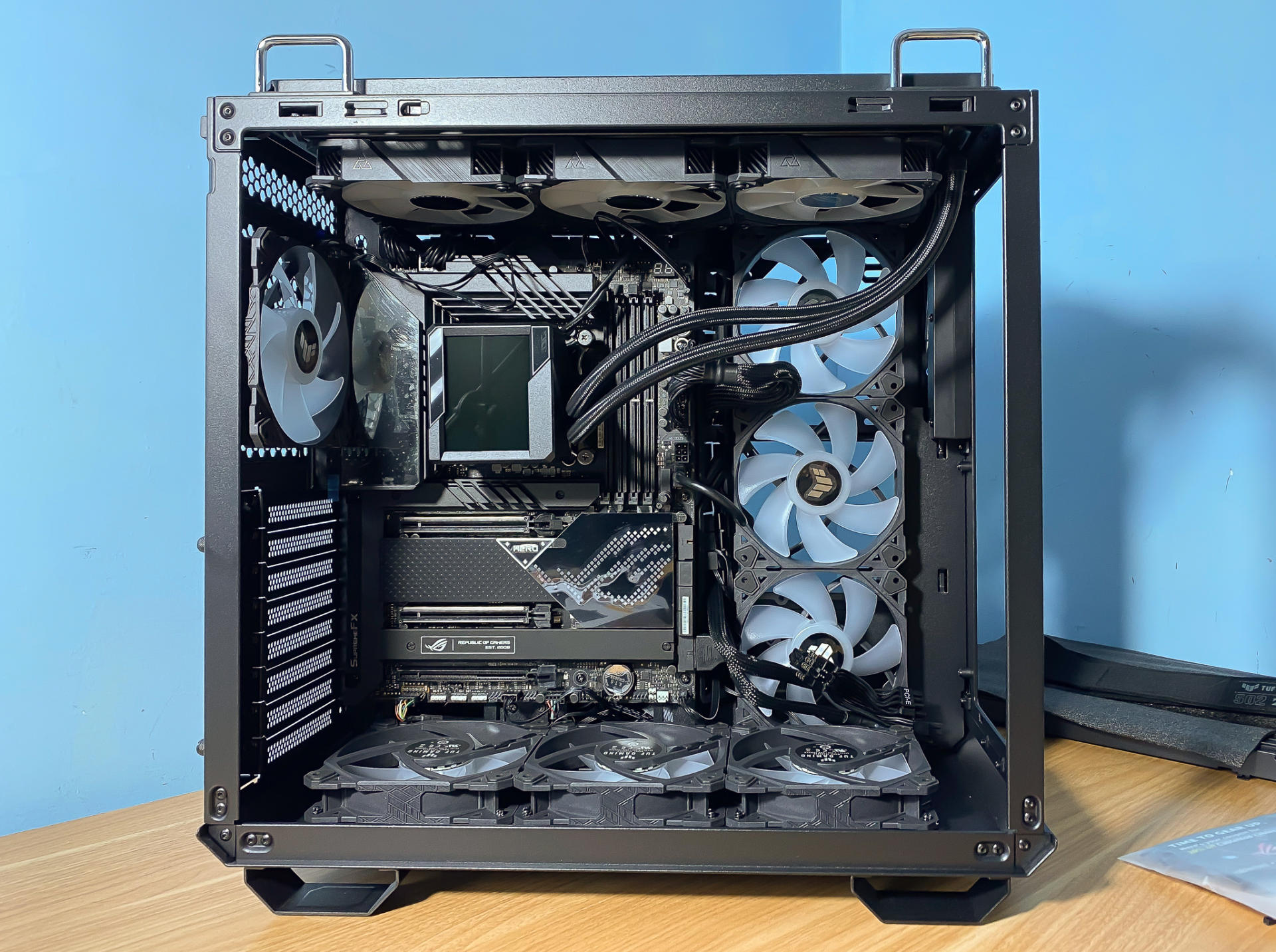 华硕tuf502机箱竖装教程,华硕tuf501机箱风道