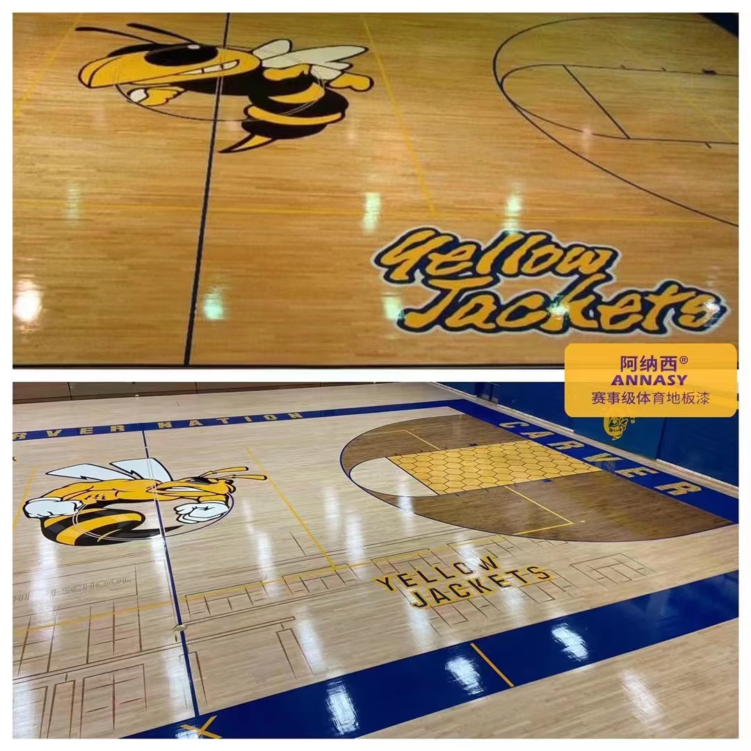 室内篮球运动地板的配色效果图,室内篮球馆木地板装修