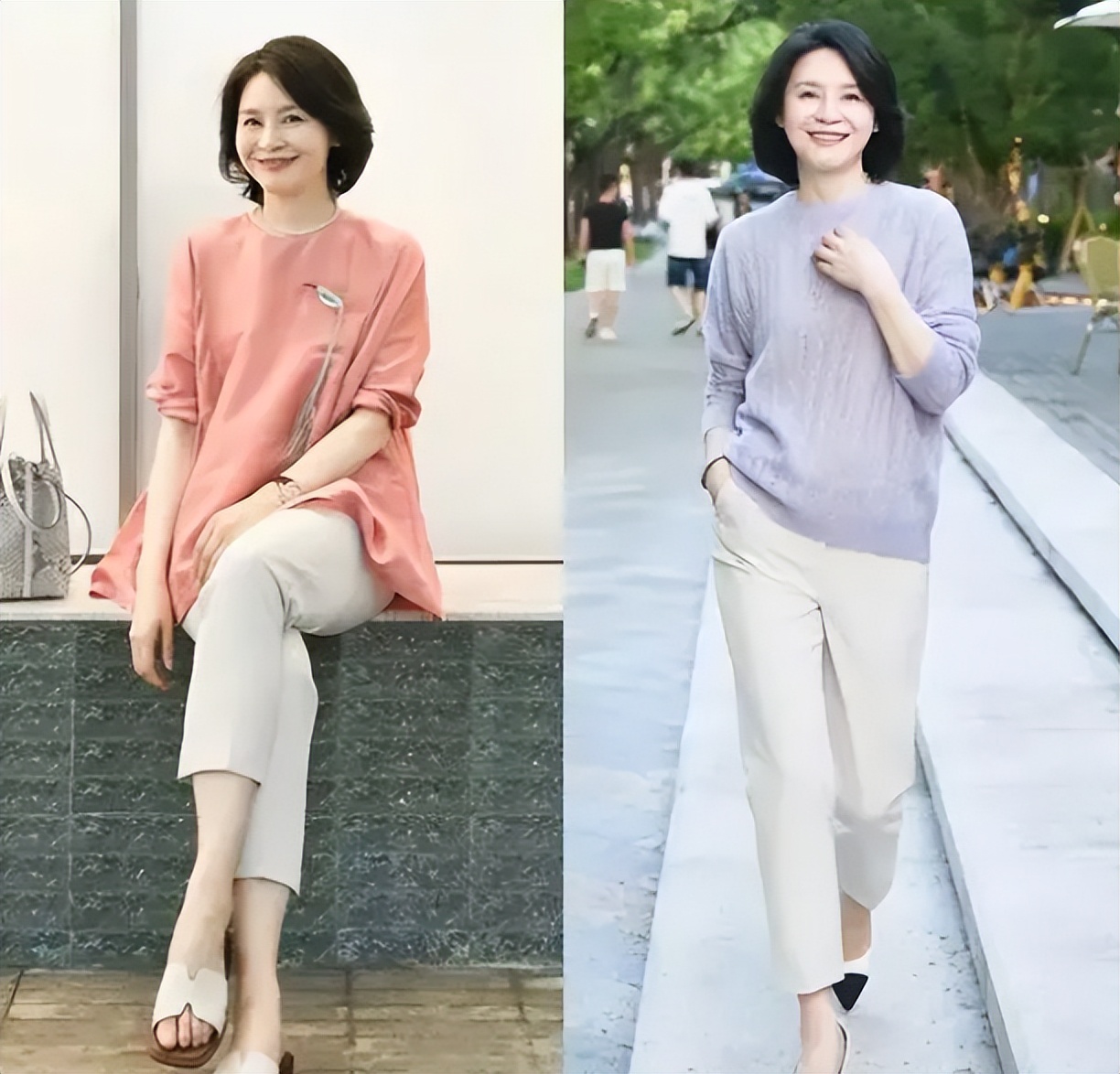 运动鞋这样穿不但知性优雅还减龄,适合50岁女人的运动鞋