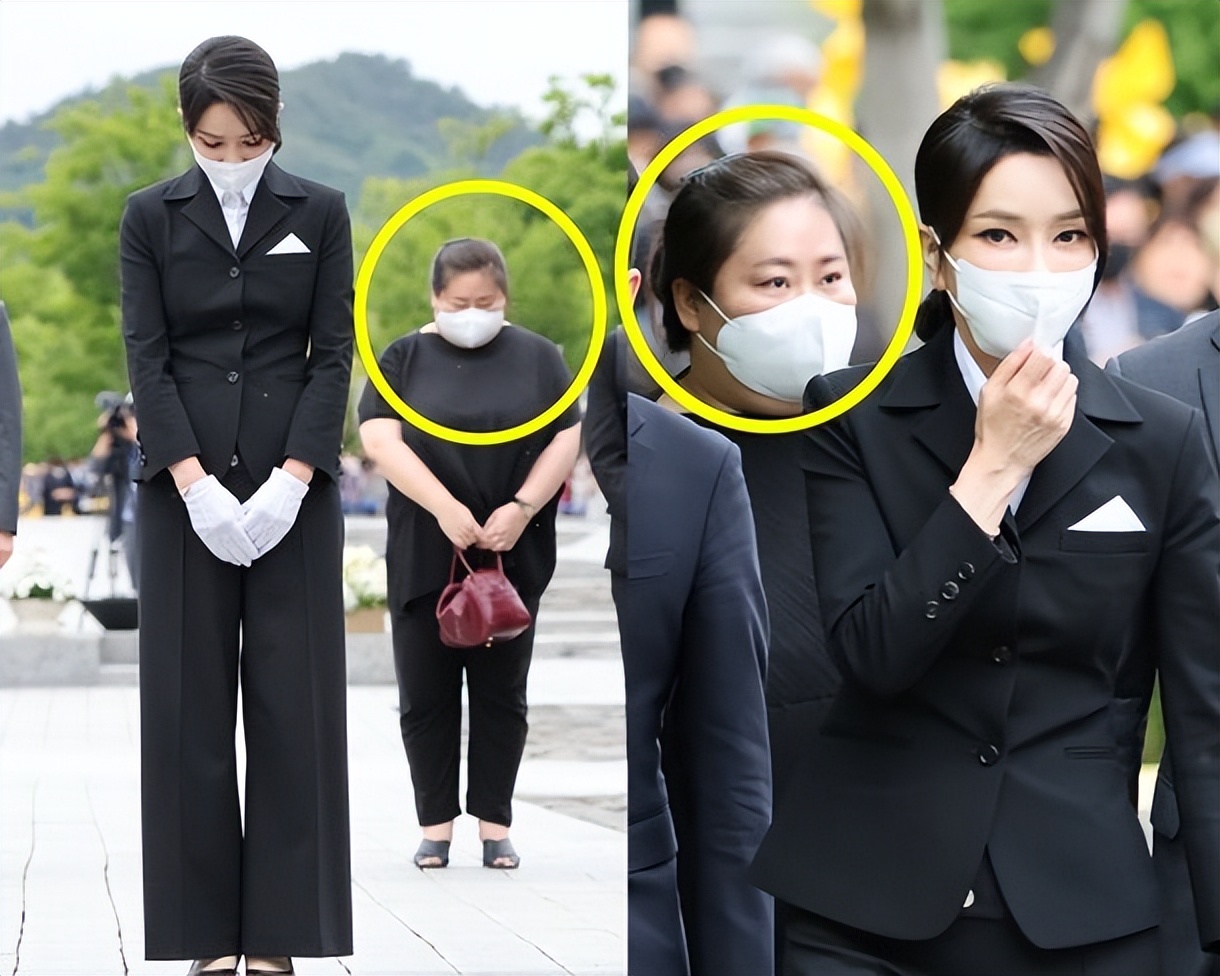 新一任韩国总统夫人,韩国现任总统夫人出访照片