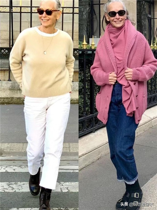 中老年妇女怎样穿衣服有高级感,60后女人不老要穿妈妈装