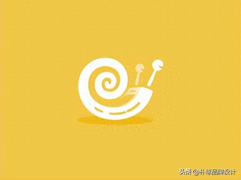 蜗牛创意形象,蜗牛个性创意logo设计