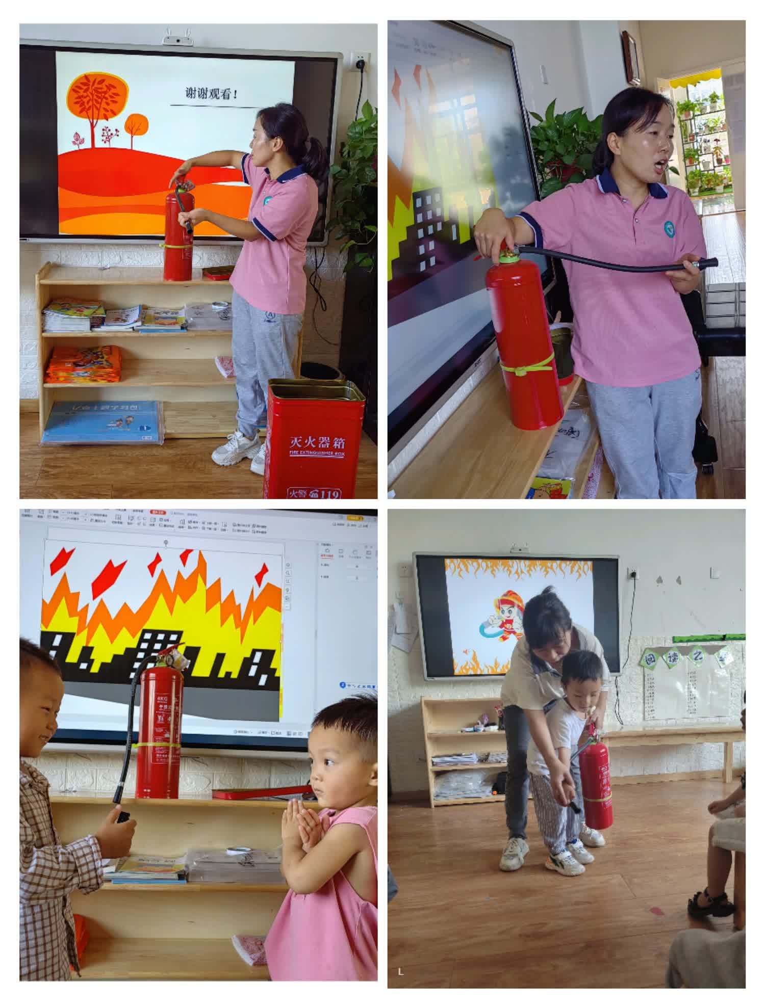 幼儿园消防人员消防培训演练,防溺水消防演练