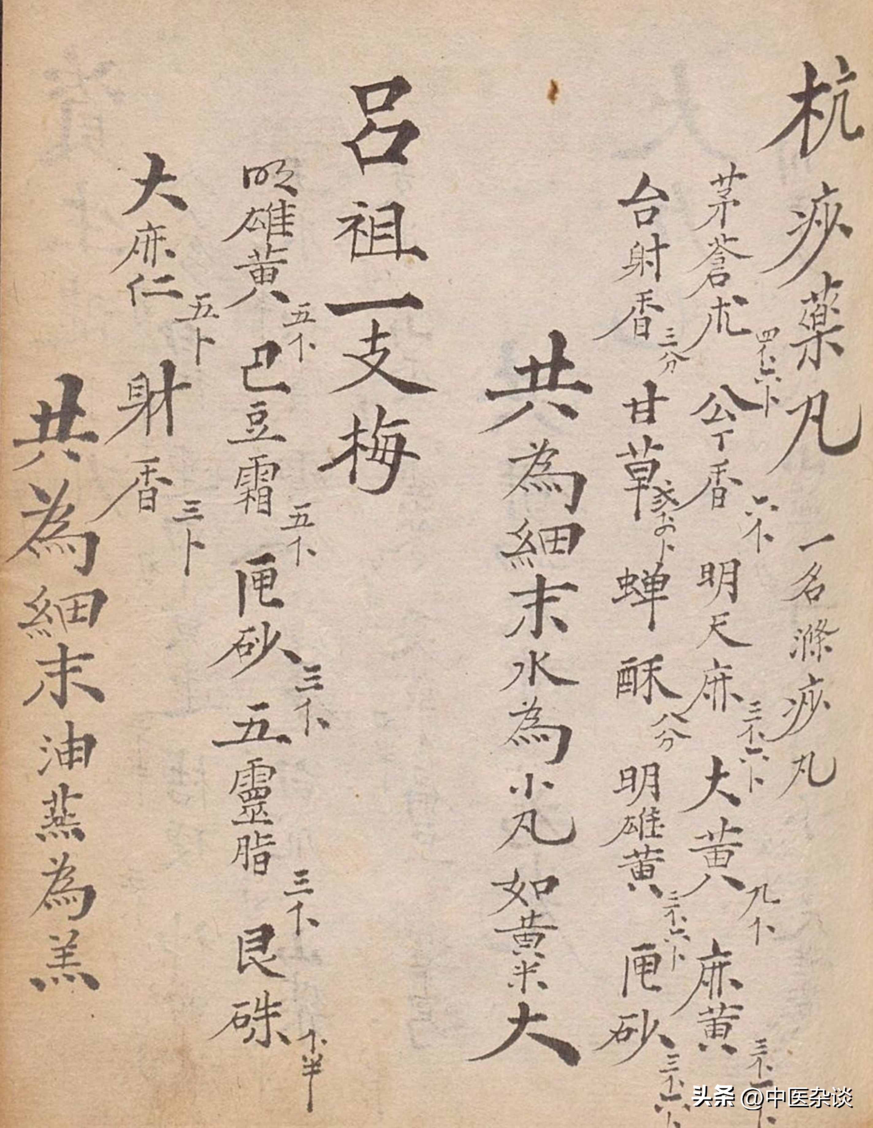 清代光绪年间手抄本中医古籍药书,清代中医秘传稿本