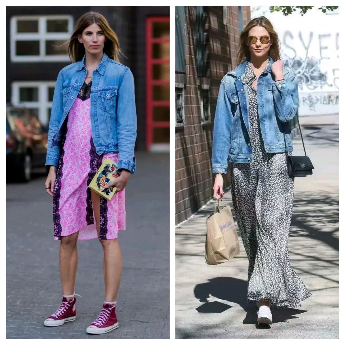 牛仔外套怎么穿才能显得时髦,牛仔外套怎么穿好看又时尚