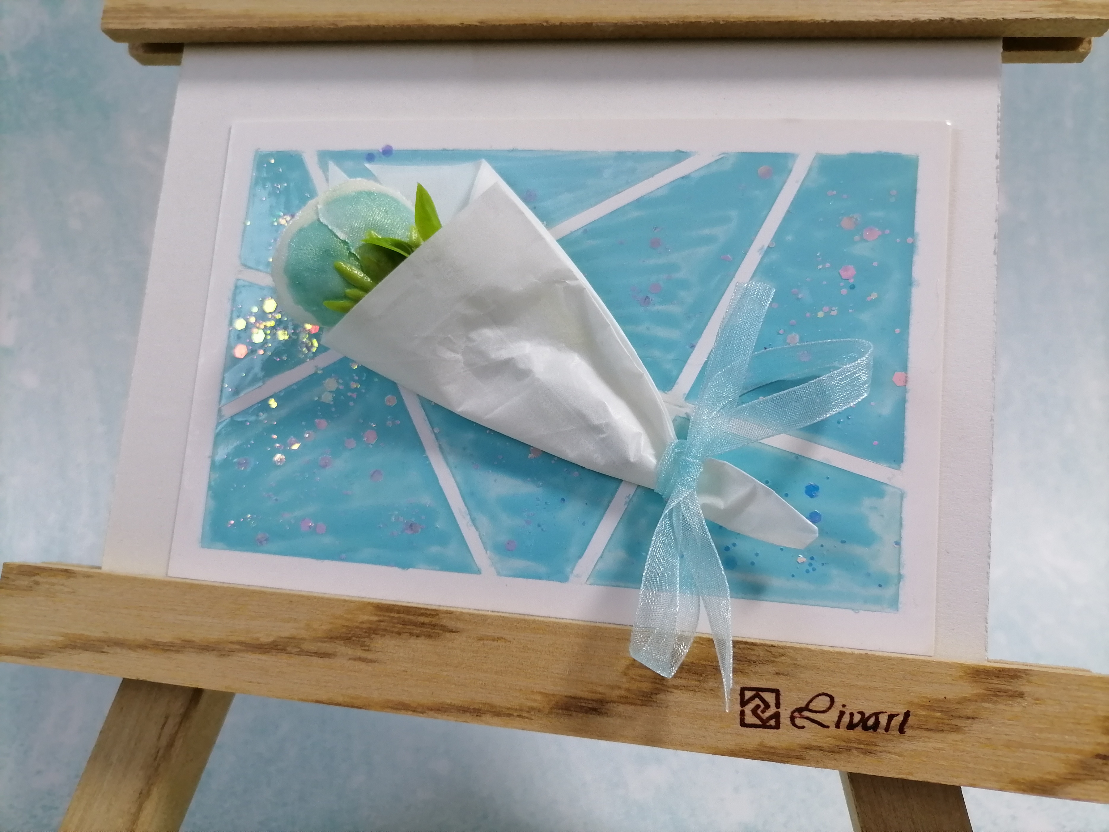 花朵创意手工拼贴画,创意手工玫瑰花贴纸画