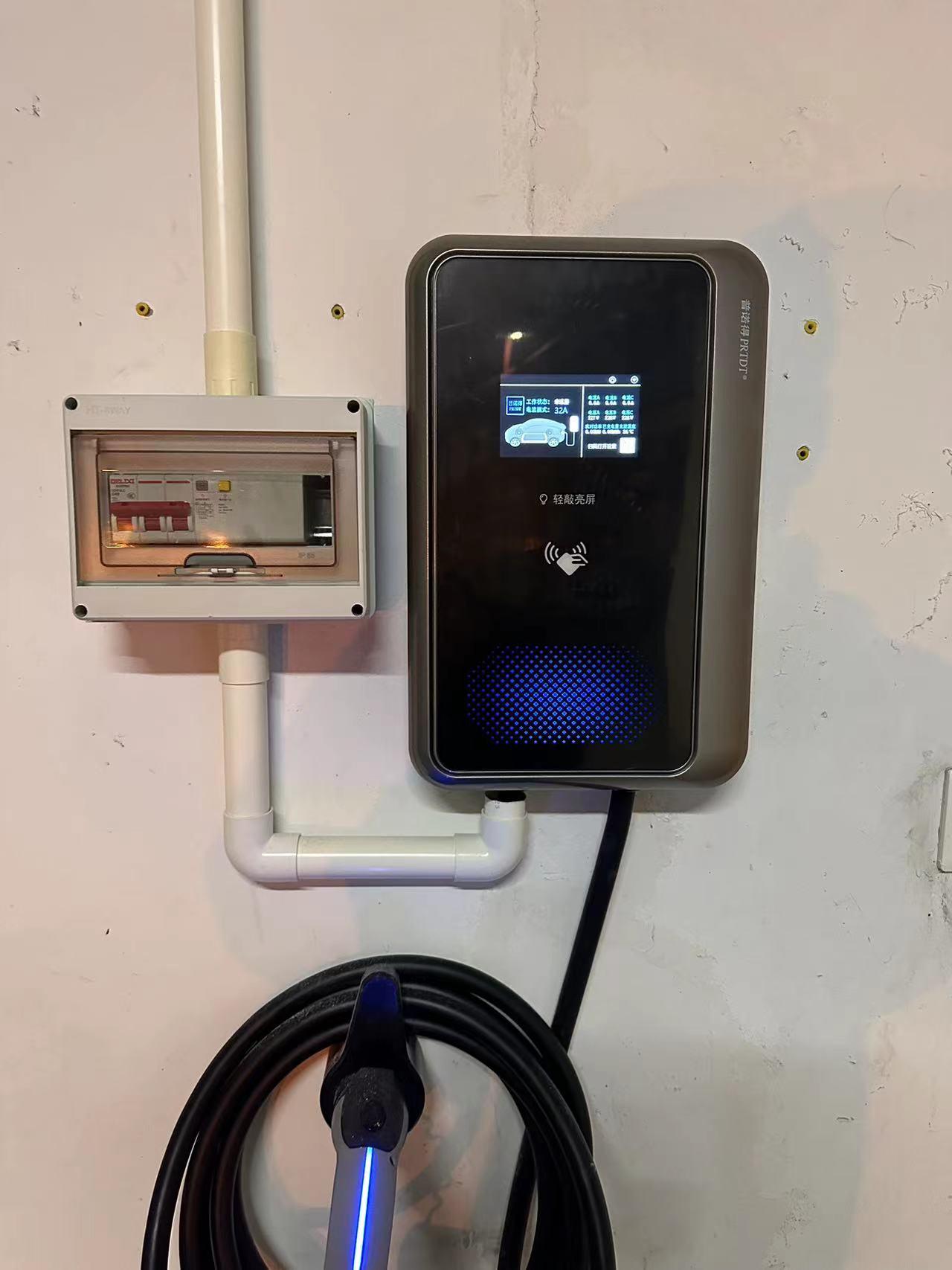 极氪001家用充电桩接线方法,极氪001家用充电桩多少kw