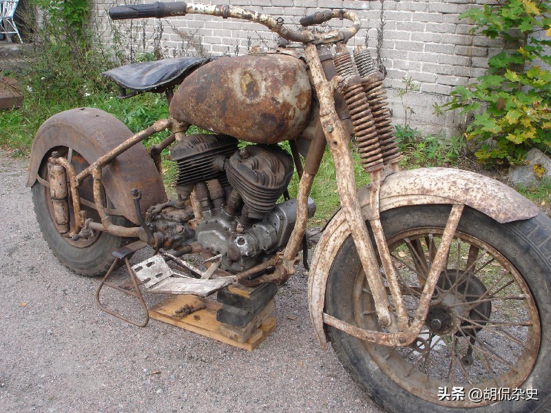 95式军用摩托,日军挂式摩托车