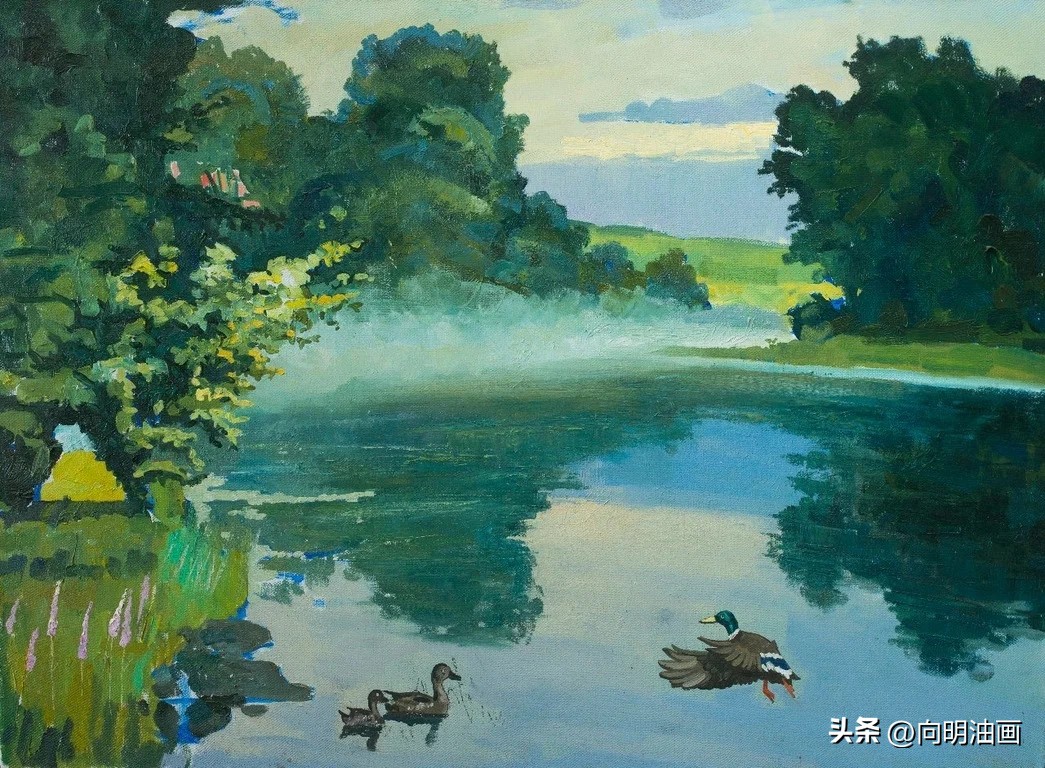 俄罗斯阿巴库莫夫油画作品欣赏,俄罗斯画家马什科夫风景油画作品