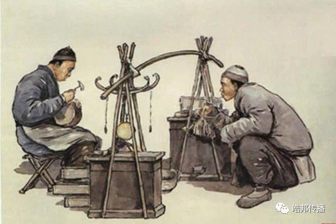 锔盆锔碗锔大缸名段欣赏,老一辈锔缸的手艺