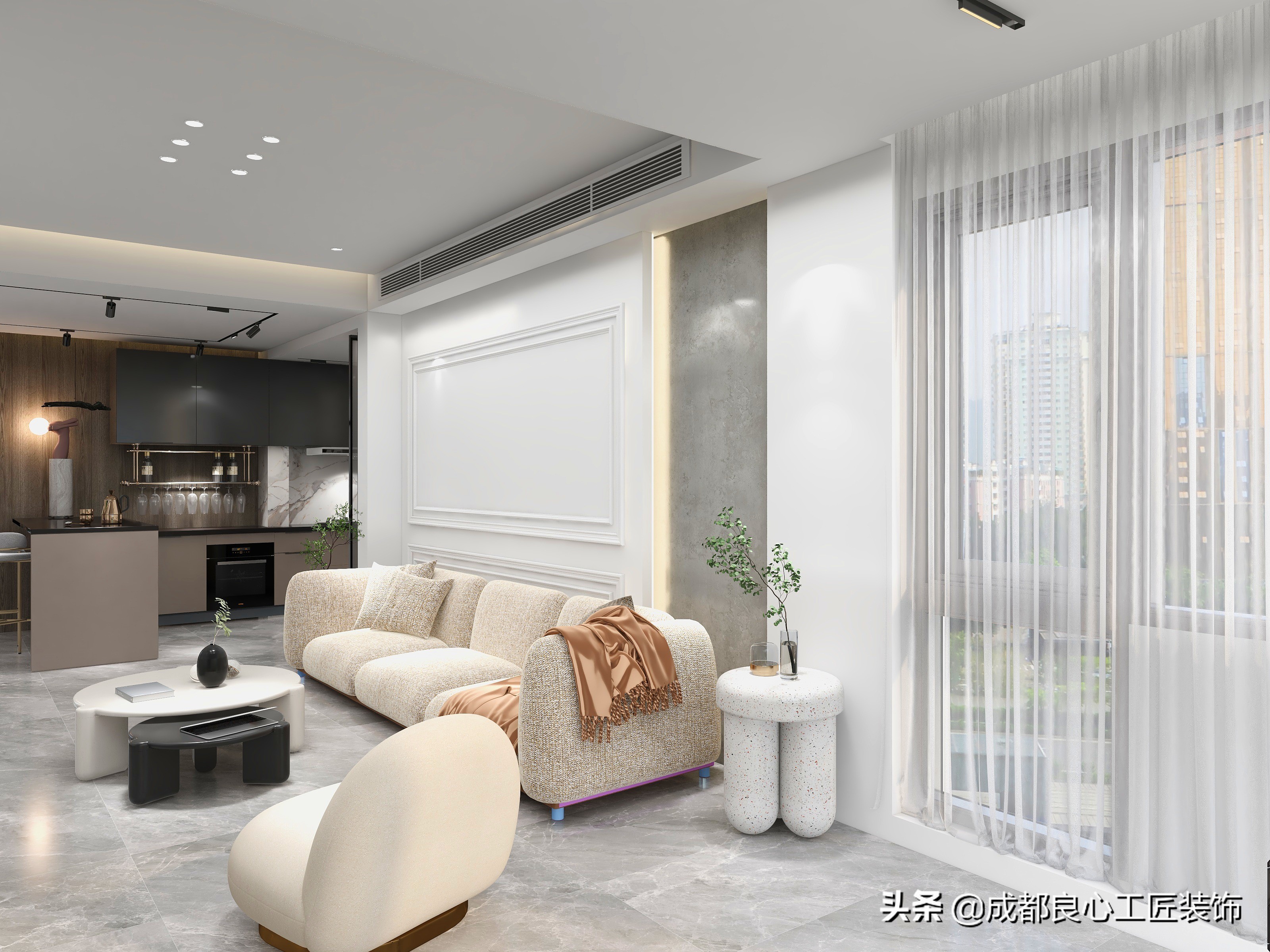 龙湖晶蓝半岛外观,龙湖晶蓝半岛135户型装修