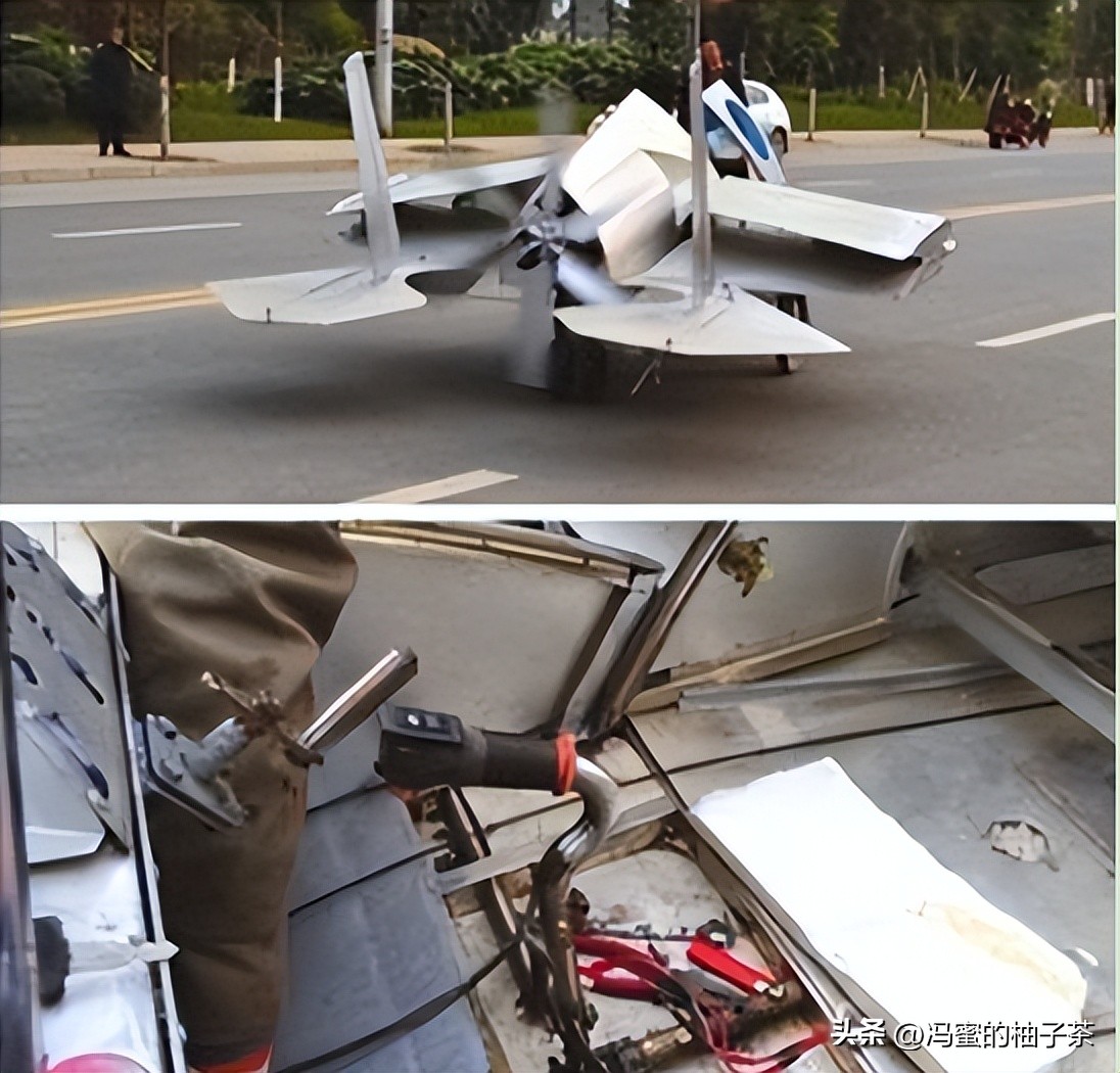 小伙发明f22战斗机,四川民间自制飞机f22