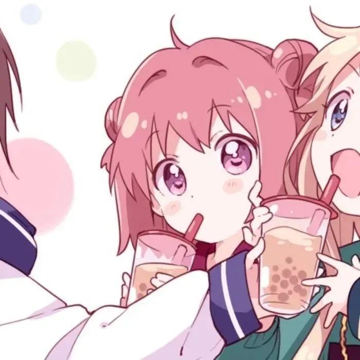 仙气三人闺蜜头像共三张连在一起,可以和闺蜜对象一起用的头像三人