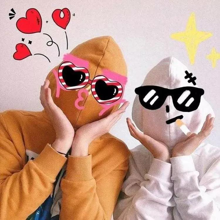 情侣头像简单干净卡通人物可爱,情侣头像个性签名