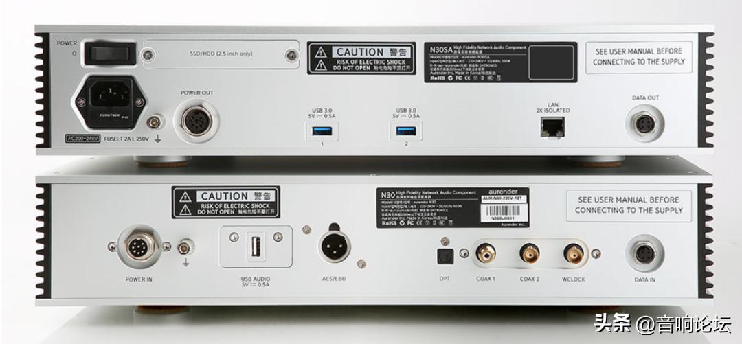 AurenderN30SA二件式数字转盘,搭载8TBSSD固态硬盘