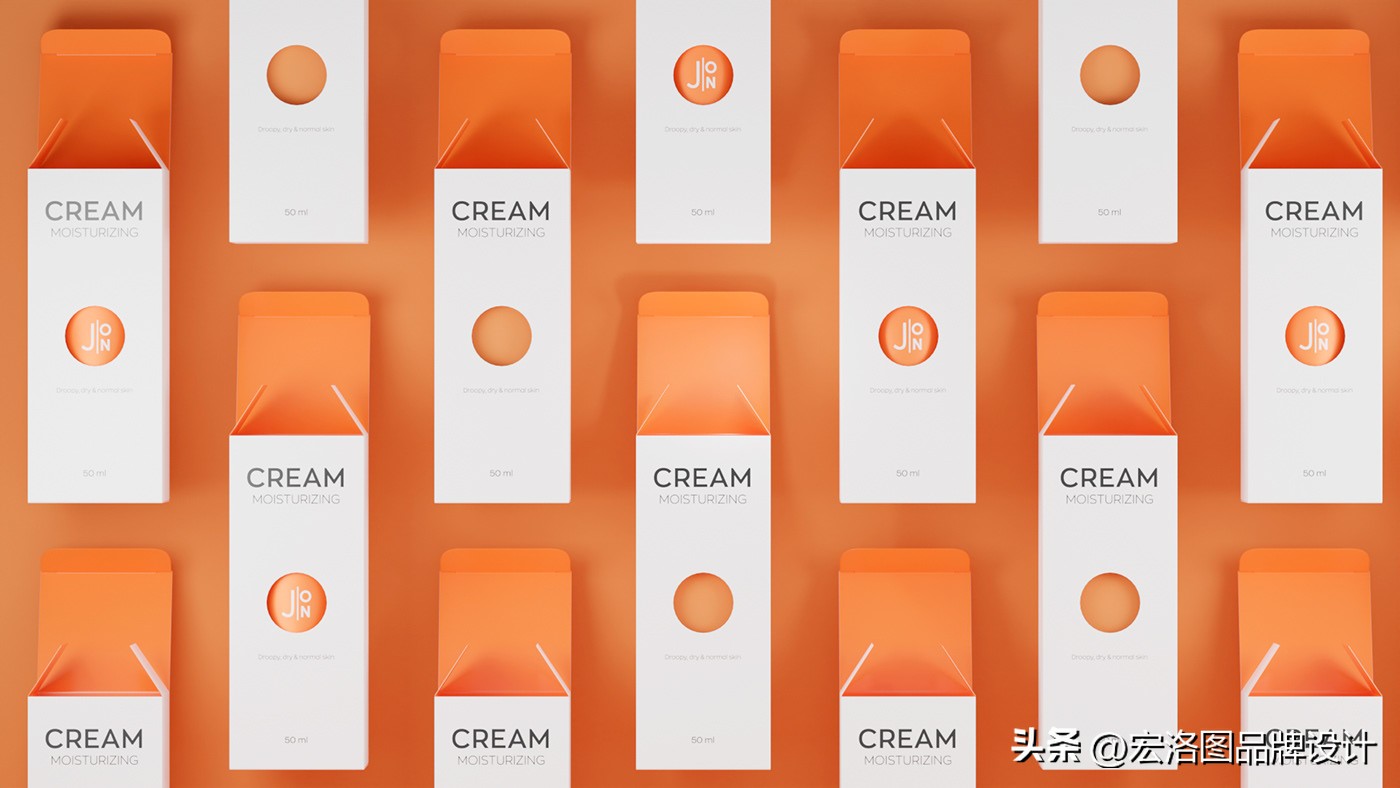 大牌化妆品包装设计,清新风格化妆品包装设计