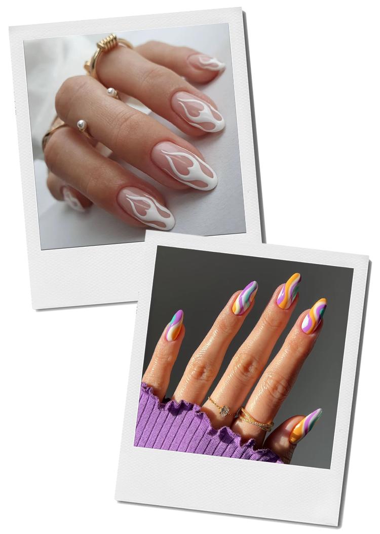 朋友圈秀美甲姿势不露脸,吸铁石花式猫眼美甲