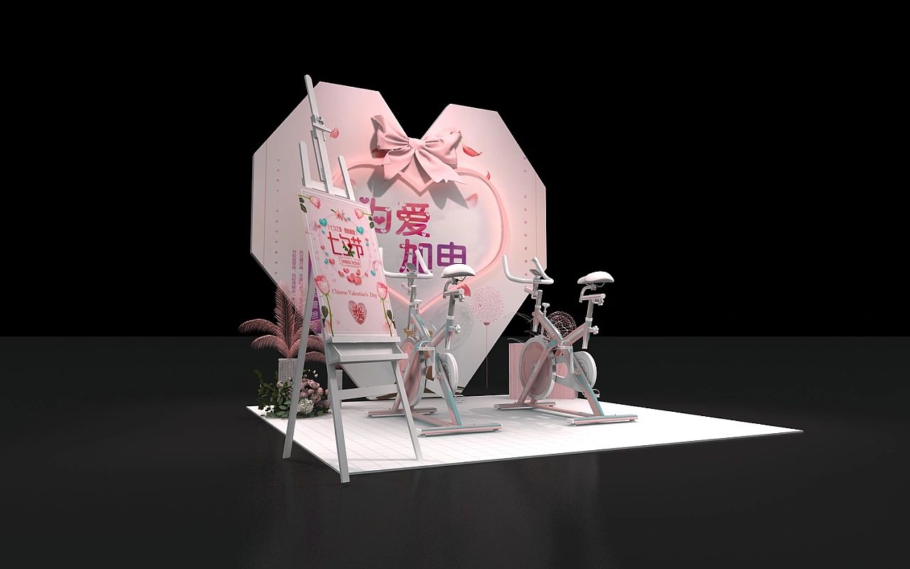 情人节店内美陈,情人节超市创意美陈