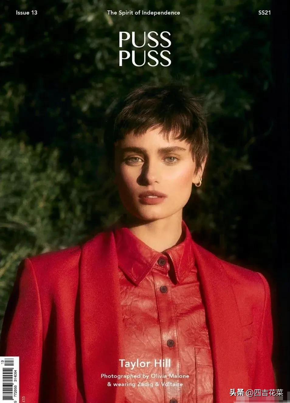 超模小泰山TaylorHill剪短发，差点撞脸赫本，这是什么神仙颜值