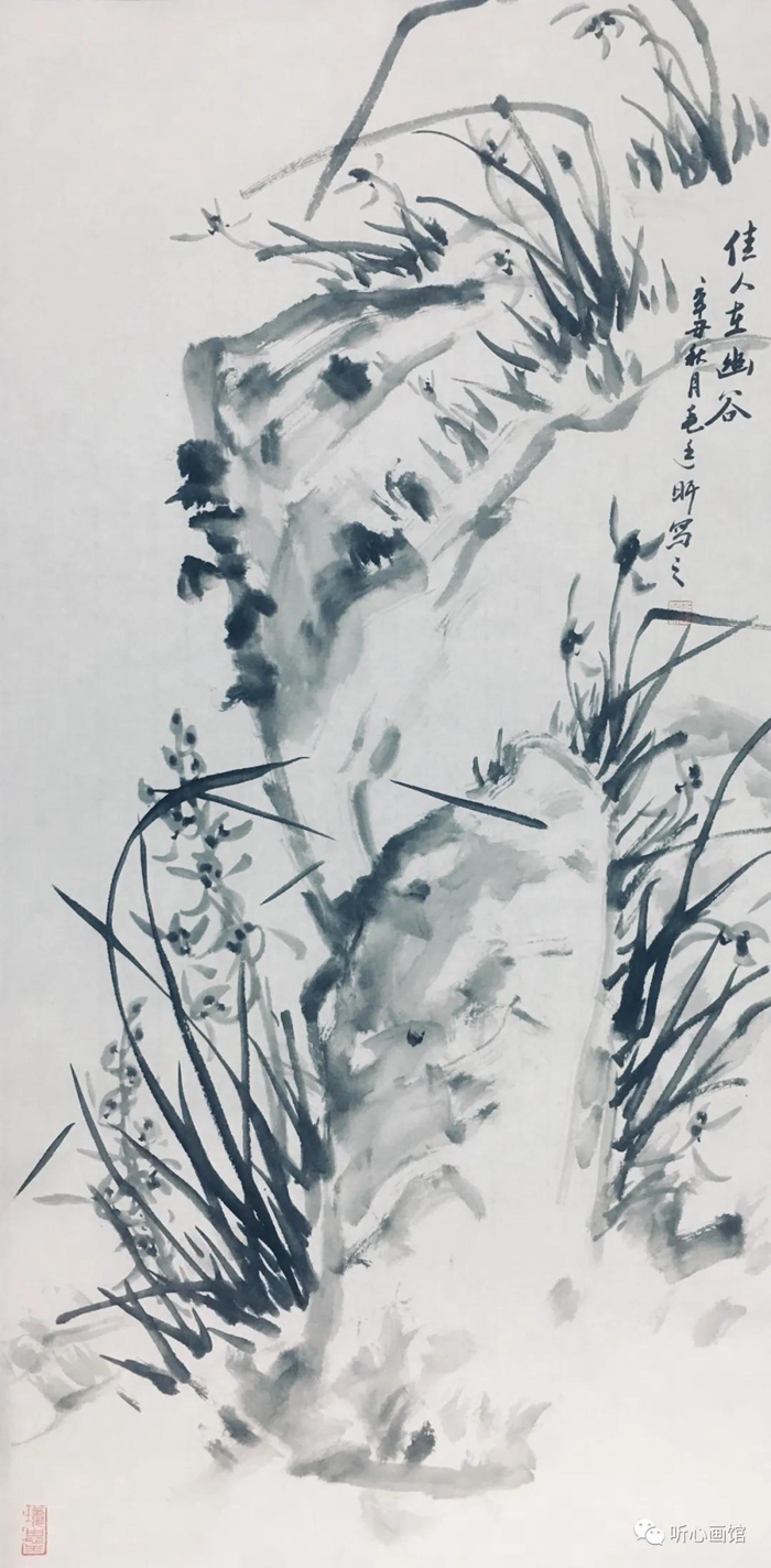 国画工笔画兰花作品欣赏,国画大师霍春阳兰花作品欣赏