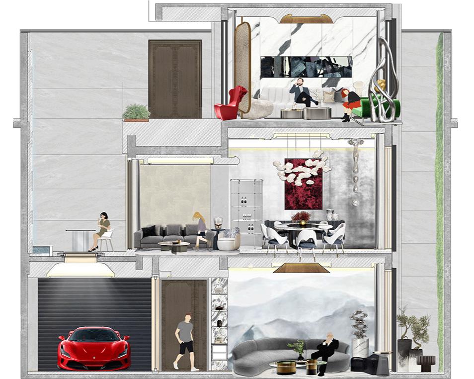 邱德光谈空间装饰,邱德光作品原岸获奖