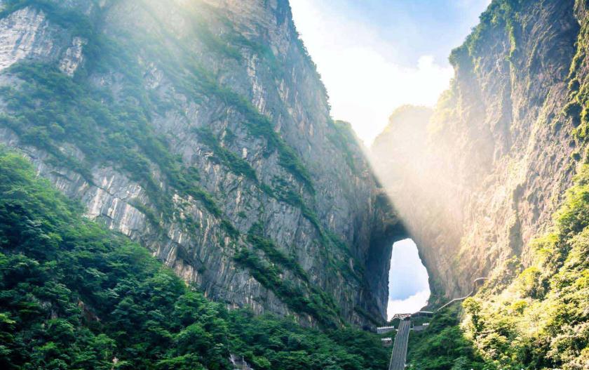 天门山天界之门,天门山四大奇观