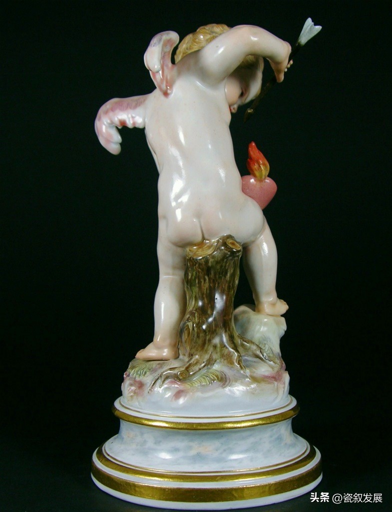 欧洲瓷器之祖-梅森Meissen制瓷厂-爱神丘比特“爱”主题瓷塑（1）