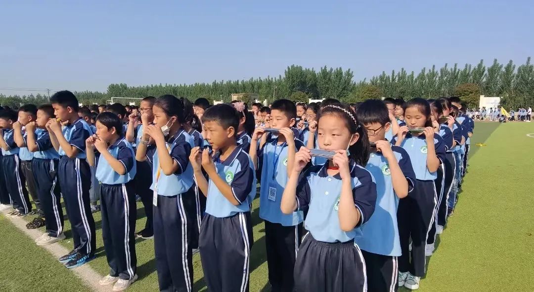 江河实验学校艺术节开幕,东平县实验中学运动会开幕