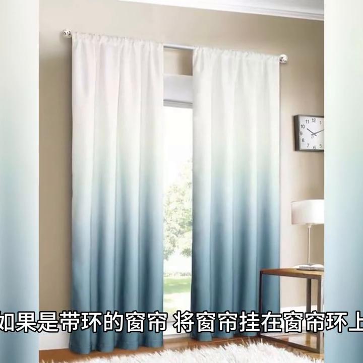 普通窗帘改造智能窗帘,带窗帘头的窗帘怎么挂