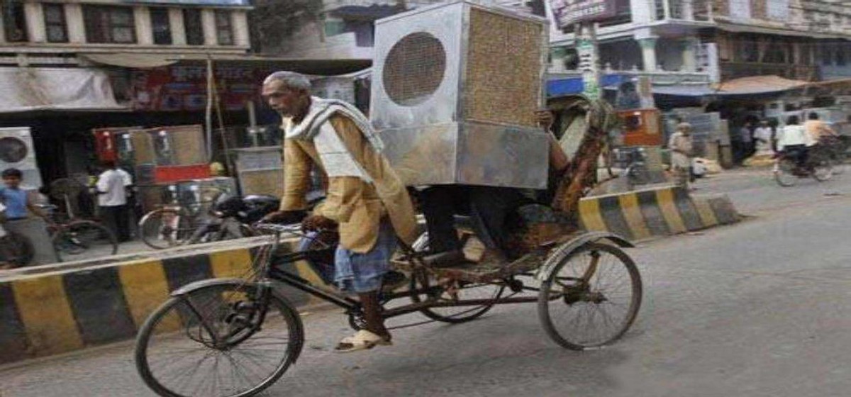 印度稻草空调省电吗,印度还制作了一种稻草空调