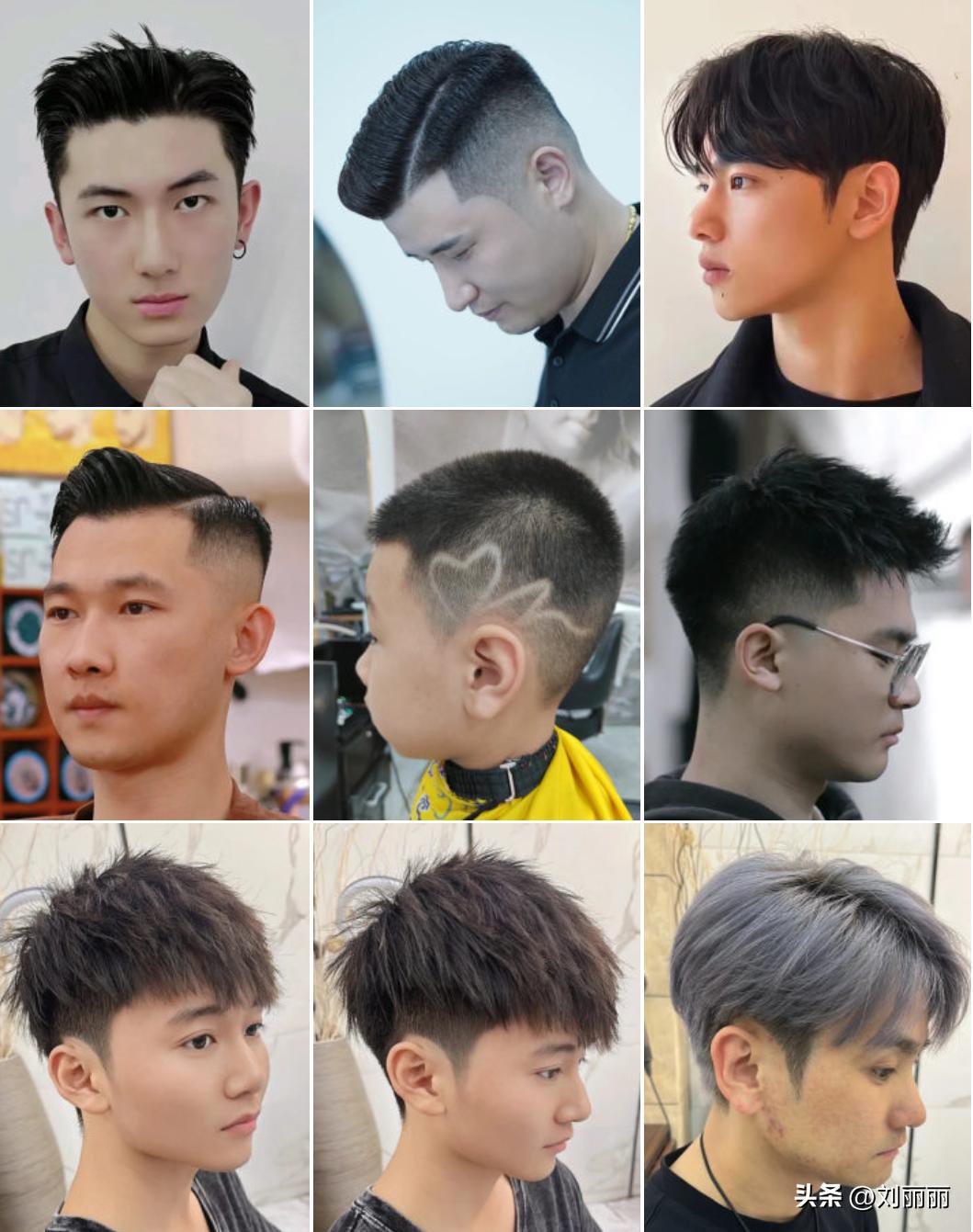 新潮发型三七背头,新潮发型图片大全