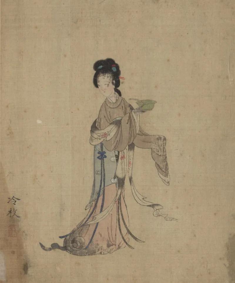 清冷枚仕女图绢本,清冷枚简介