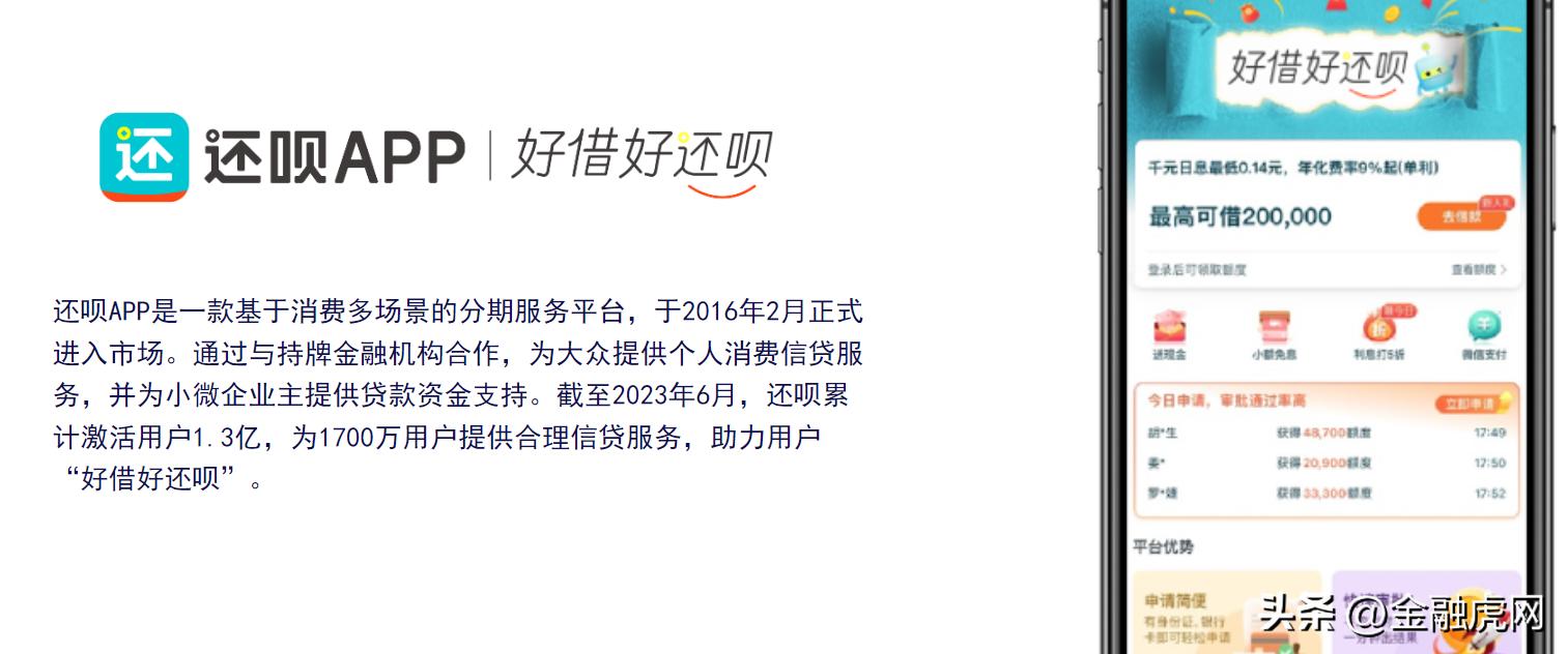 分众旗下还呗APP运营方上半年赚了4亿元:去年利润与蚂蚁消金持平