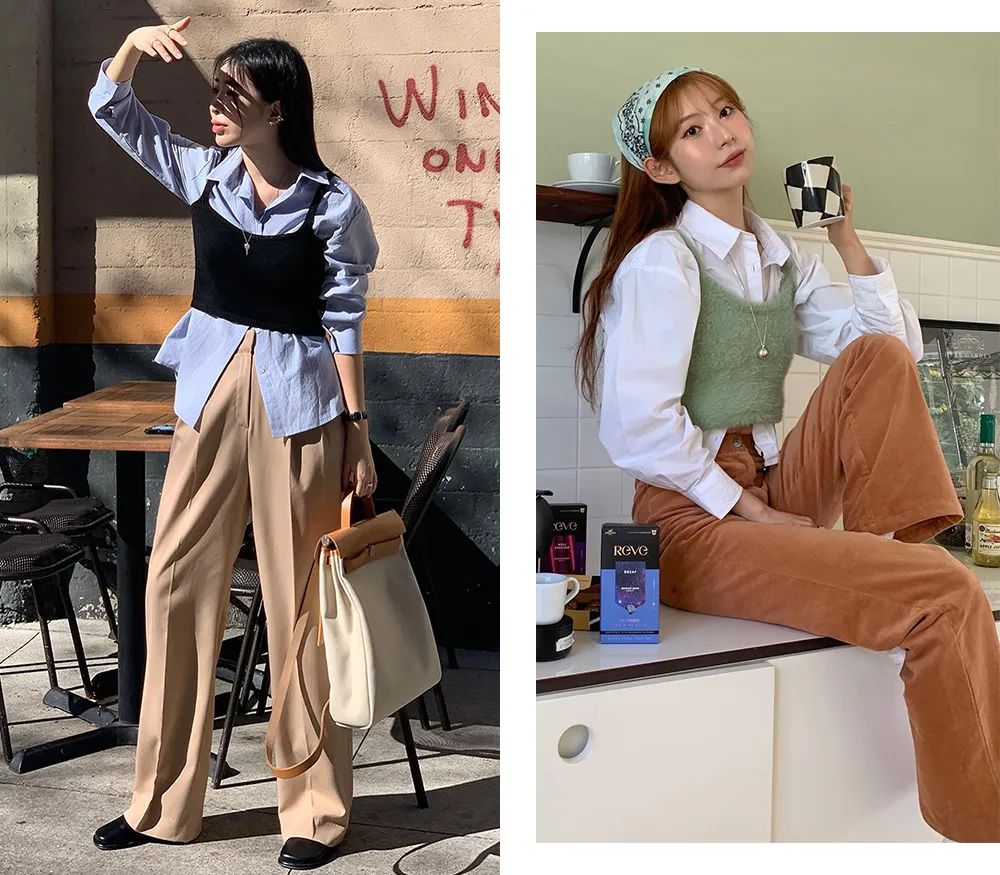 洋气时髦吊带针织,日系温柔风宽松慵懒新款针织