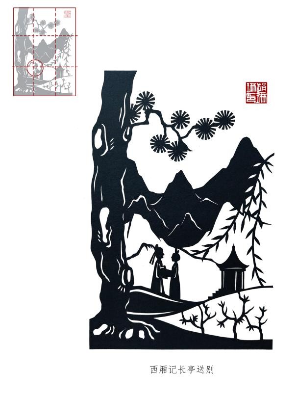 库淑兰剪纸构图特点,吴孟超剪纸人物构图